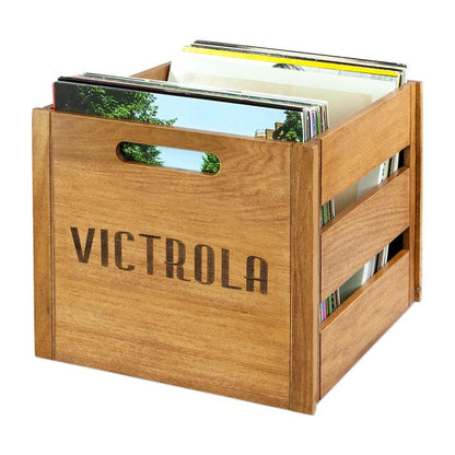 Victrola Wooden Record/Vinyl Crate VA-20