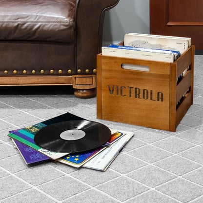 Victrola Wooden Record/Vinyl Crate VA-20