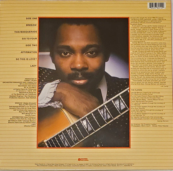 George Benson - Breezin' - LP (Blue Vinyl, Grammy - Winning Album)