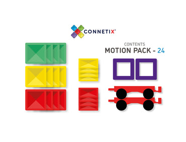 Connetix Motion Pack 24 Piece Set Magnetic Tiles