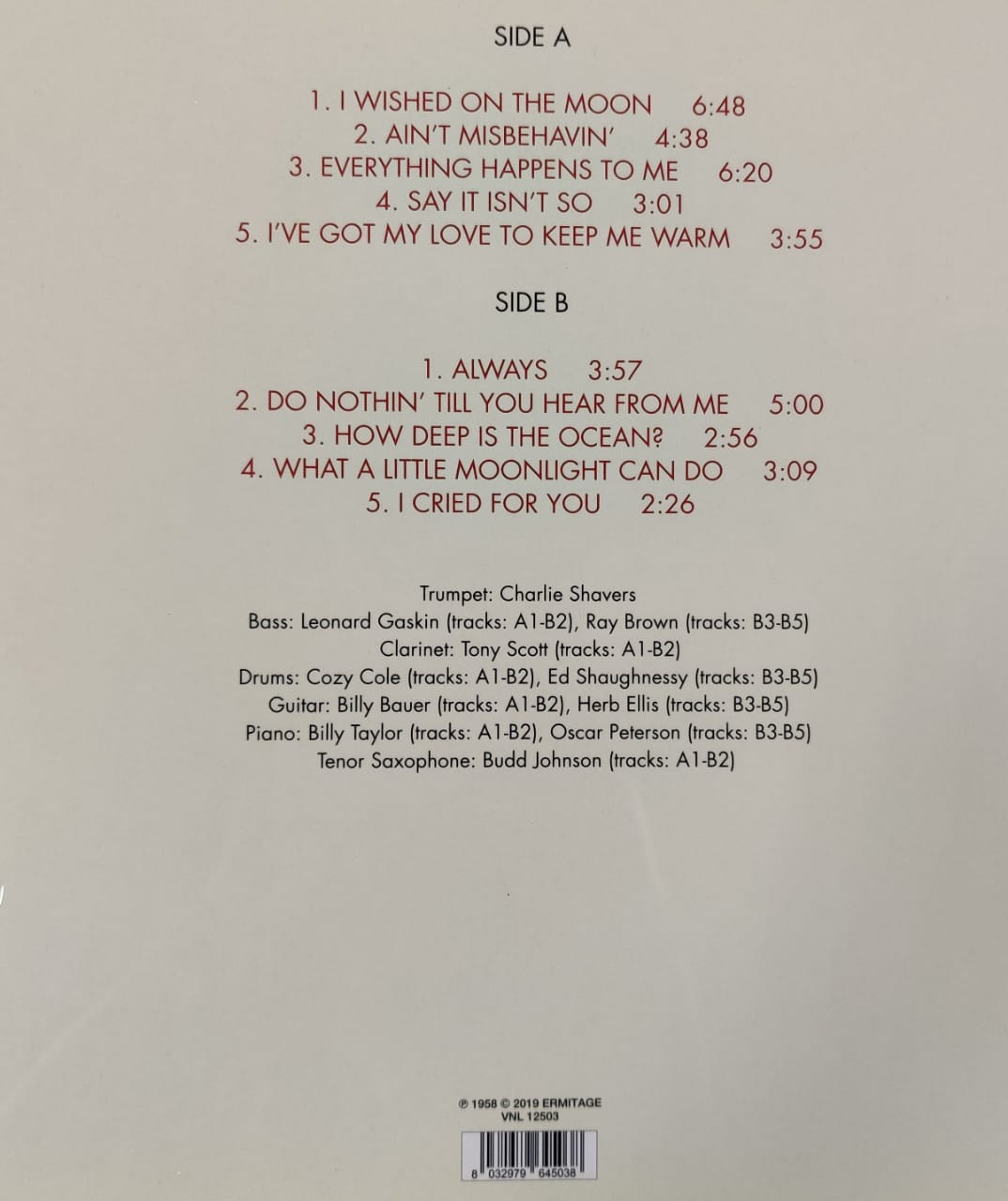 Billie Holiday – Stay With Me - LP