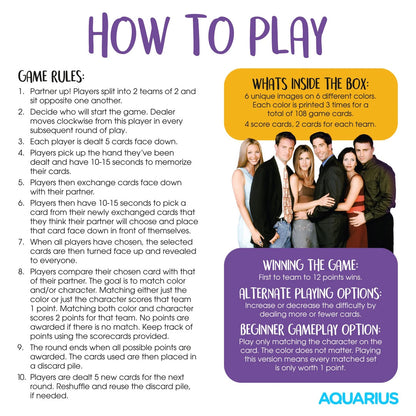 F.R.I.E.N.D.S. Memory Master Official Licensed Card Game