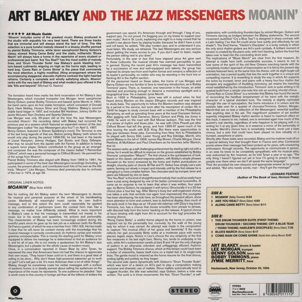 Art Blakey And The Jazz Messengers - Moanin' - LP