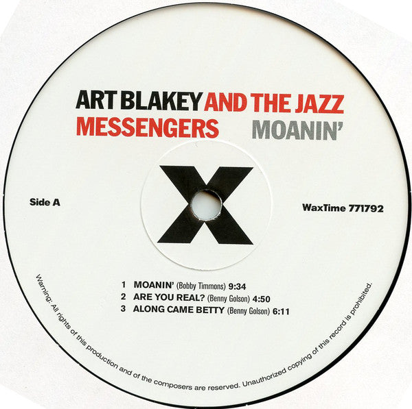 Art Blakey And The Jazz Messengers - Moanin' - LP