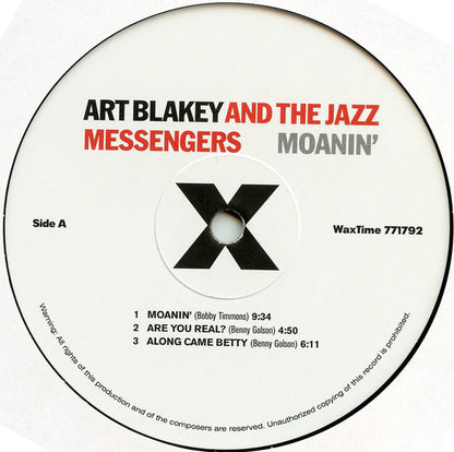 Art Blakey And The Jazz Messengers - Moanin' - LP