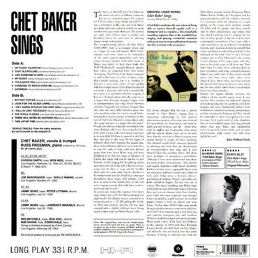 Chet Baker - Chet Baker Sings - LP