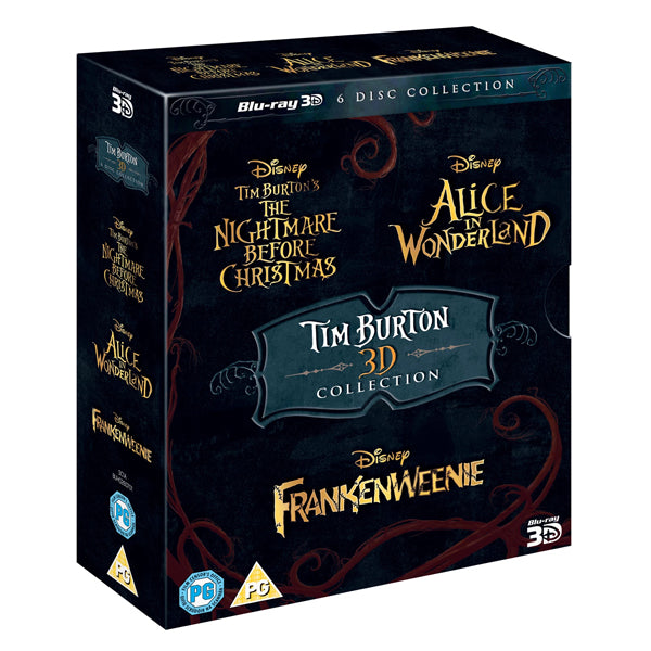 Tim Burton 3D Collection 6 Disc Blu-ray 3D Box Set