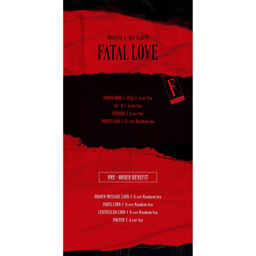 Monsta X - Fatal Love (3rd Album) - CD