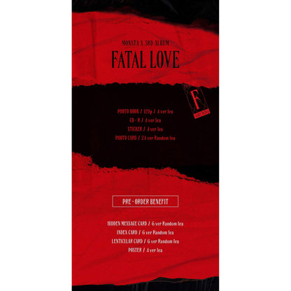 Monsta X - Fatal Love (3rd Album) - CD