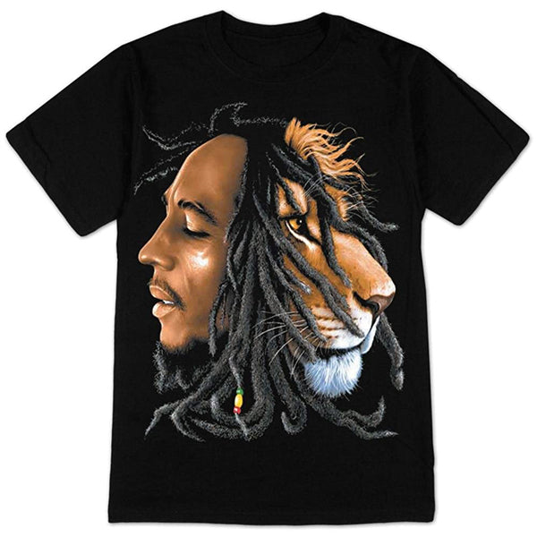 Bob Marley Profiles Black Short Sleeve T-Shirt