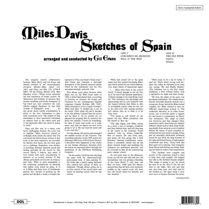 Miles Davis - Sketches Of Spain (Arranged and Conducted by Gil Evans) - LP. Shop now online in UAE