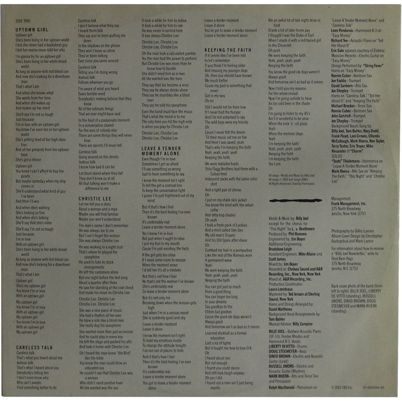 Billy Joel ‎– An Innocent Man - LP ( Used Vinyl )