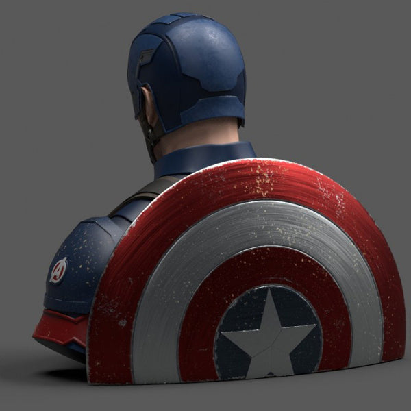 Captain America Deluxe Bust Bank Avengers Endgame