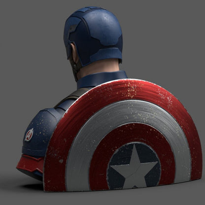 Captain America Deluxe Bust Bank Avengers Endgame