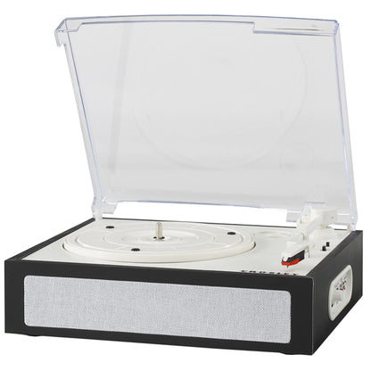 Crosley FUSION Turntable and Carrying Case - Black & White