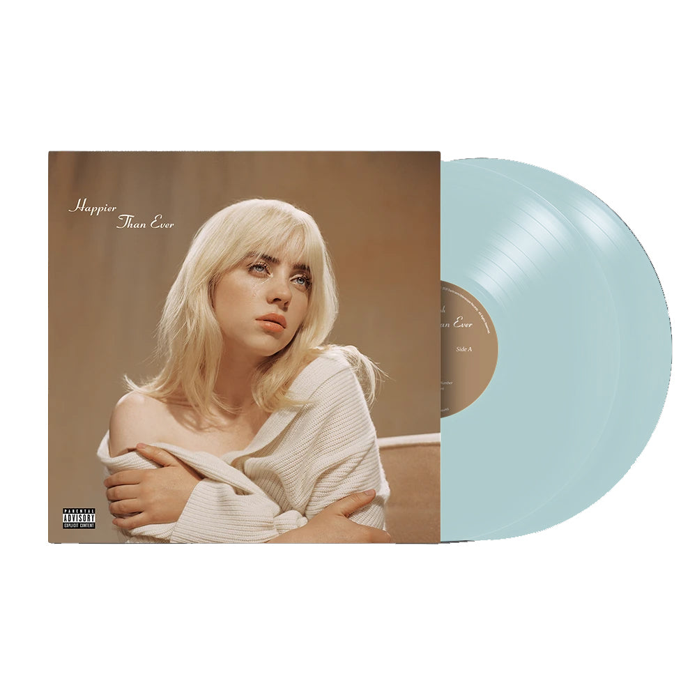 Billie Eilish - Happier Than Ever - 2LP (Limited Edition Light Blue Vinyl + Poster)