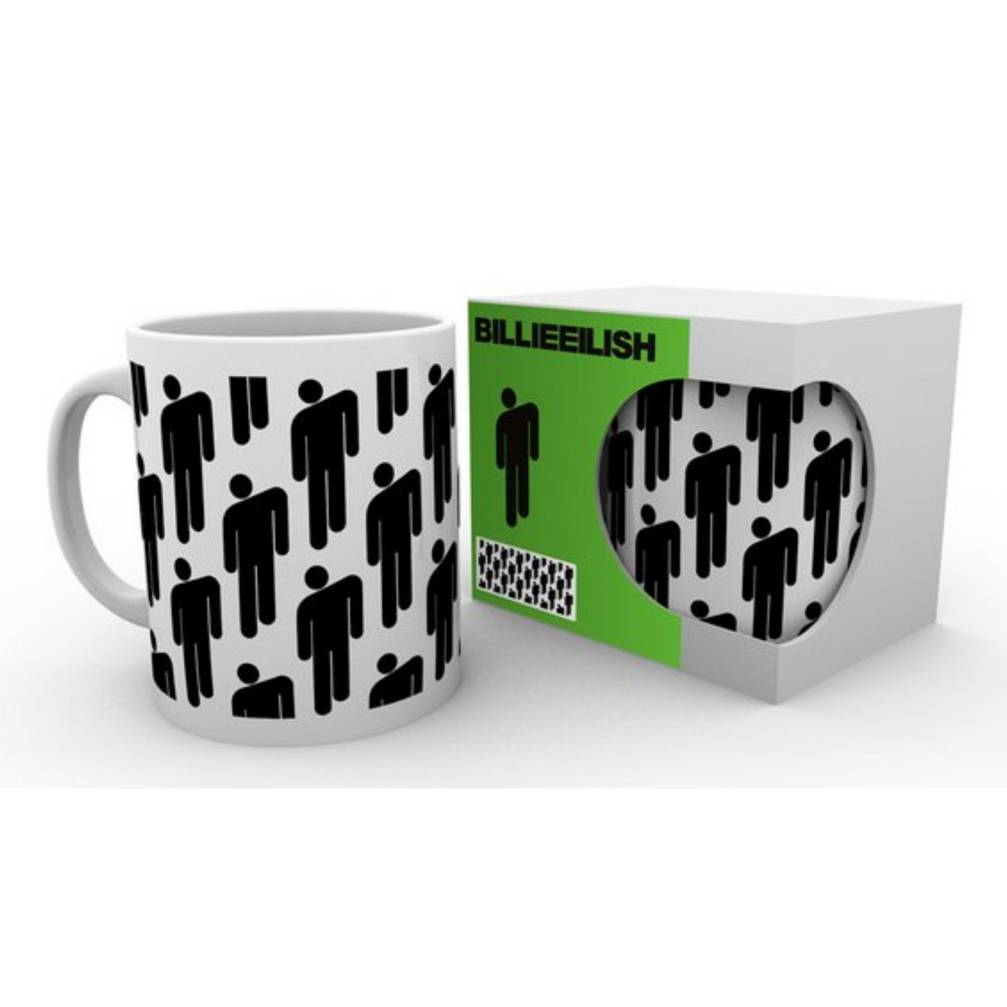 Billie Eilish Black Stickman Logo Artwork White Mug