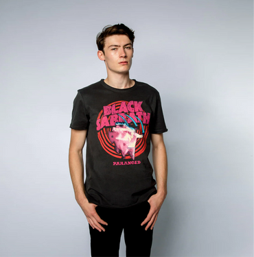 Black Sabbath - Paranoid Amplified Vintage Charcoal - T Shirt. Shop now online in UAE
