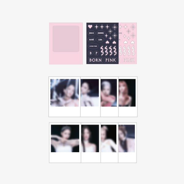 BLACKPINK Bornpink Polaroid Photo + Sticker Set. Now available online in UAE