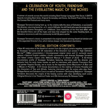Cinema Paradiso a film by Giuseppe Tornatore - Blu-ray