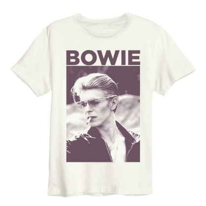 DAVID BOWIE - Cigarette Vintage White T-shirt