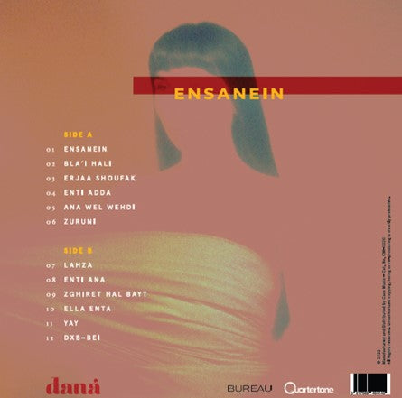 Dana Hourani - Ensanein - LP (Limited Edition Red Vinyl)