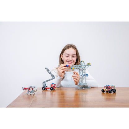 eitech Firetruck Junior Construction Set 180 Pieces Metal Building Toy Kit