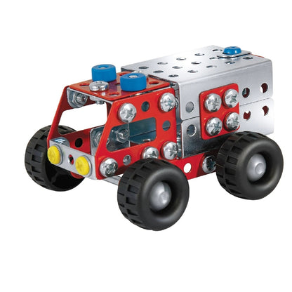 eitech Firefighters Set Helicopter and Firetruck Junior Construction Set 190 Pieces Metal Building Toys Kit