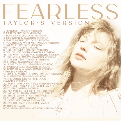 Taylor Swift: Fearless (Taylor's Version) - 3LP (Gold Colored Vinyl)