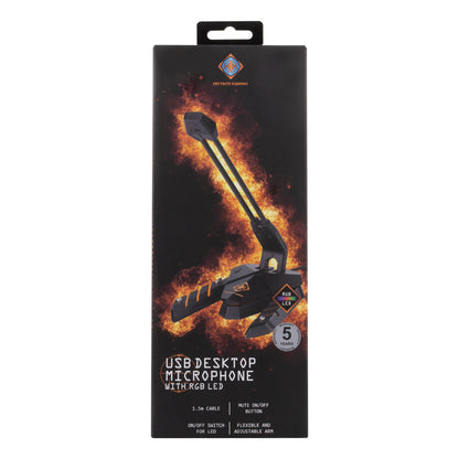 Deltaco Gaming GAM-064 RGB USB Desktop Microphone