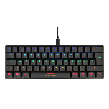 Deltaco Gaming GAM-075 DK430 RGB Red Switches TKL Size (60%) Nordic Layout Anti-Ghosting (N-Key rollover) Black Gaming Keyboard