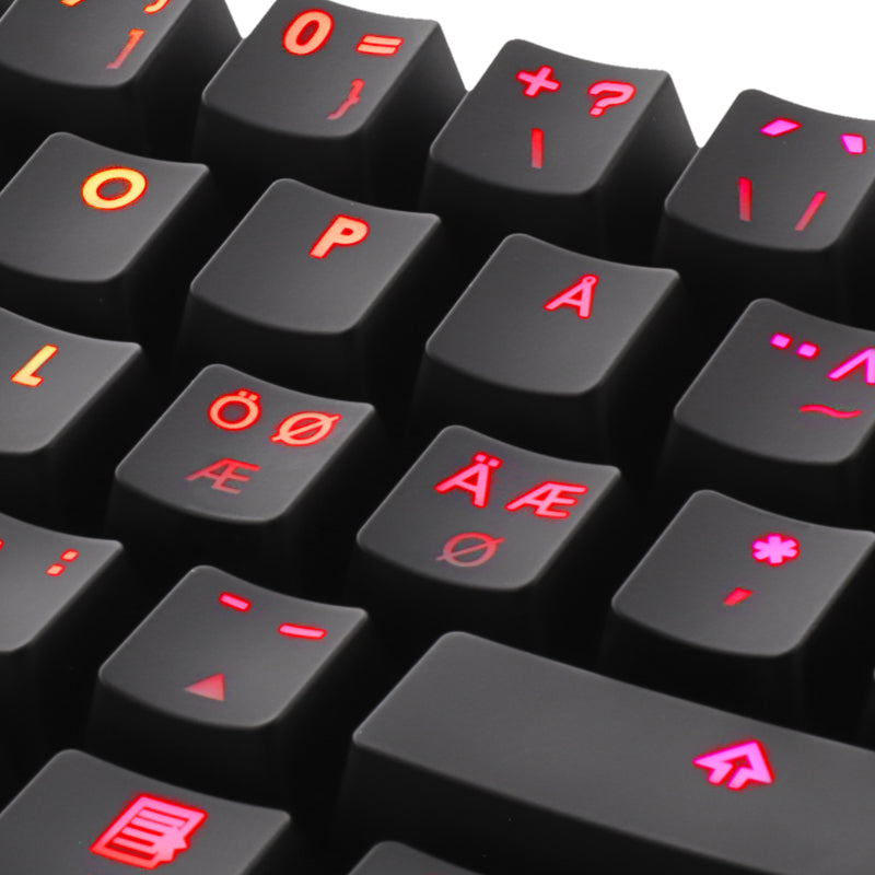 Deltaco Gaming GAM-075 DK430 RGB Red Switches TKL Size (60%) Nordic Layout Anti-Ghosting (N-Key rollover) Black Gaming Keyboard