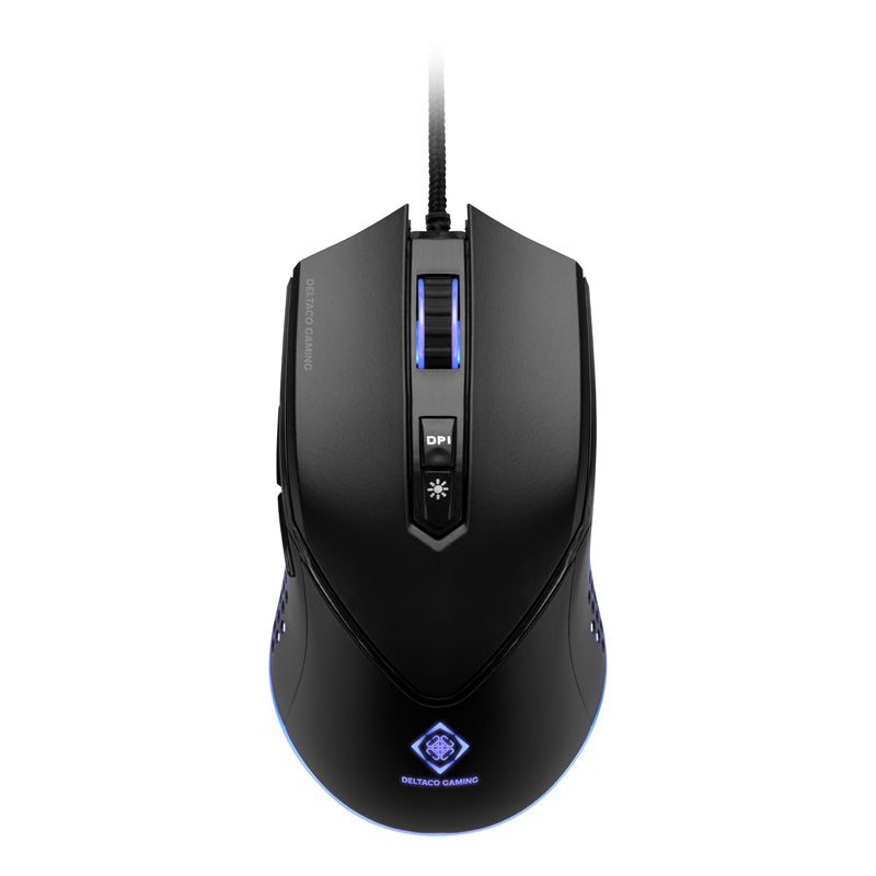 Deltaco Gaming GAM-113 3-in-1 (Keyboard, Mouse, Mousepad) RGB Membrane Switches Full Size Nordic Layout Anti-Ghosting Black Gaming Kit