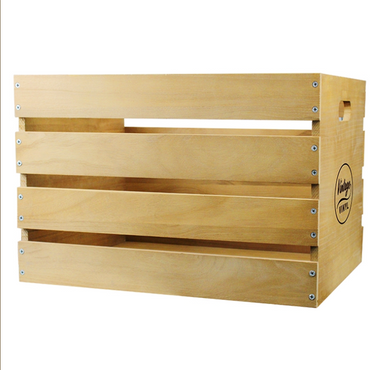 Vintage Vinyl Record Crate