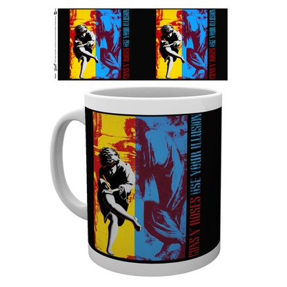 Guns N' Roses Album Cover 'Use Your Illusion' Artwork White Mug