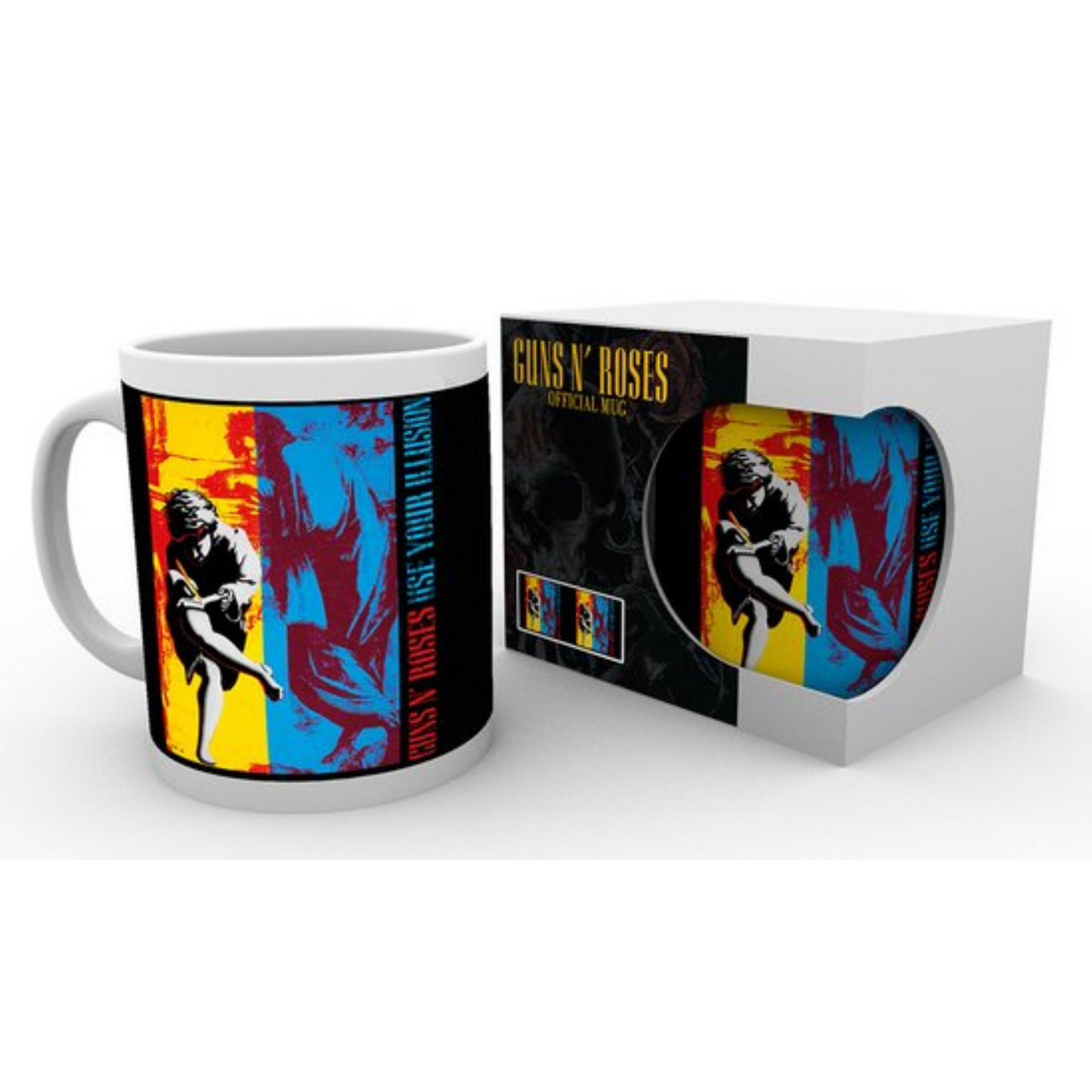Guns N' Roses Album Cover 'Use Your Illusion' Artwork White Mug