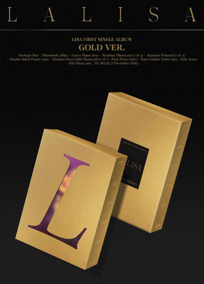 LISA - FIRST SINGLE ALBUM LALISA (GOLD Ver.)