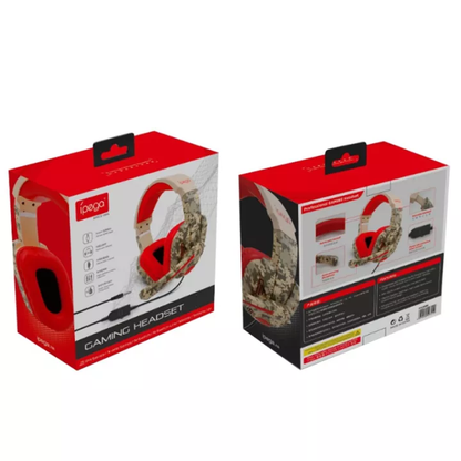 iPega : PG-R005 - Noise Cancelling Gaming Headset (Camo Red)