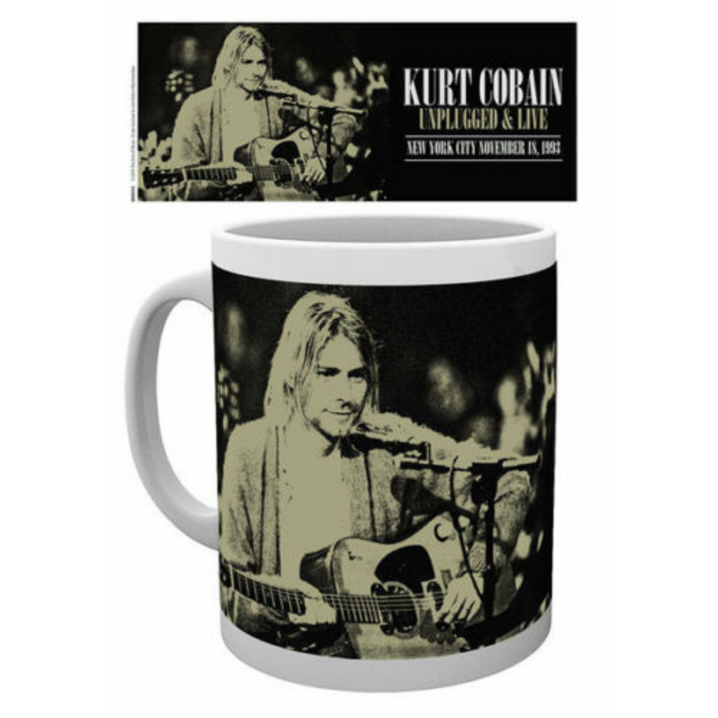 Kurt Cobain (Nirvana) MTV Unplugged Image White Mug