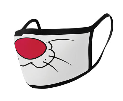 Looney Tunes Sylvester the Cat Adult Size Officially Licensed Face Mask (2pcs)