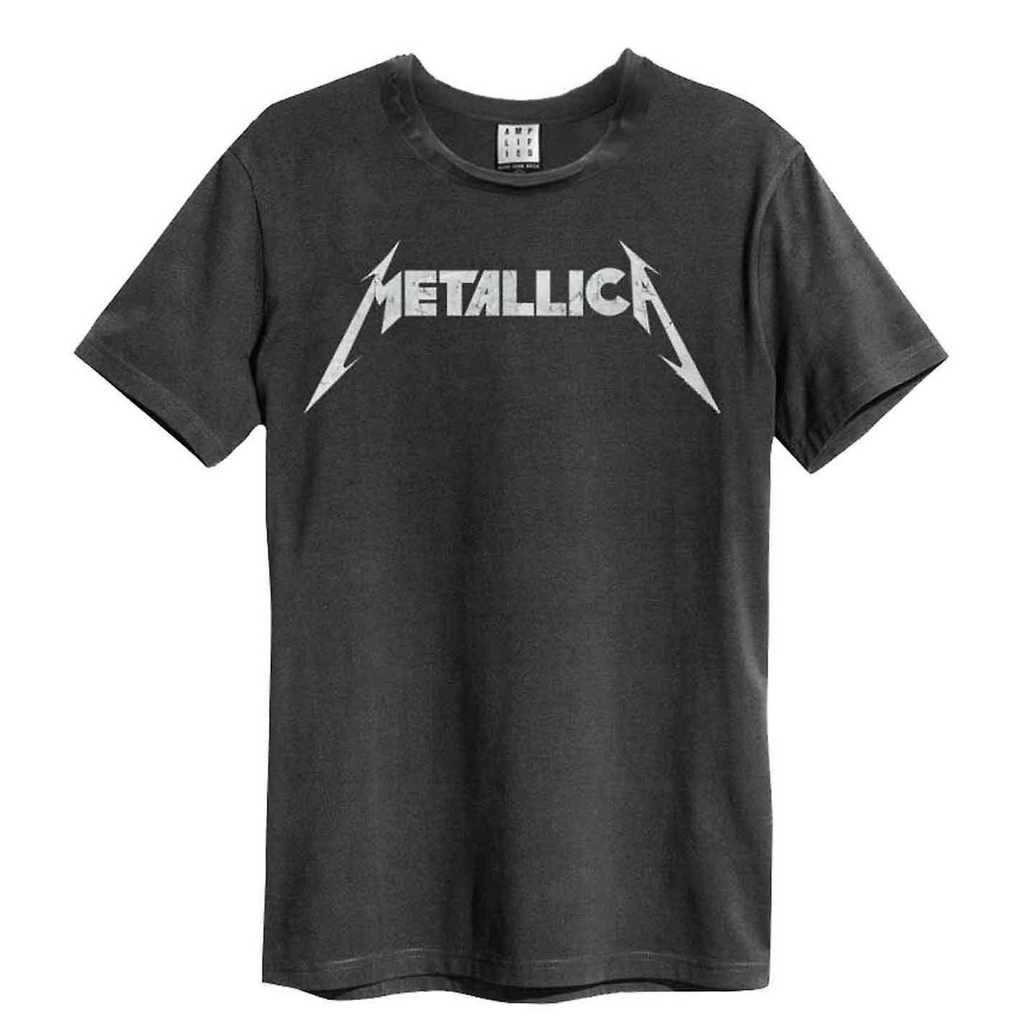 METALLICA - Metallica Logo Vintage Charcoal T-shirt