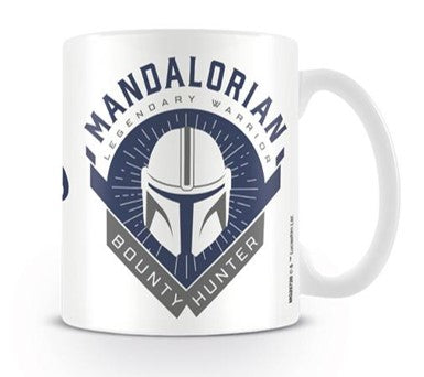 The Mandalorian Legendary Warrior Bounty Hunter Design Star Wars Licensed White 315 ml Ceramic Everyday Mug