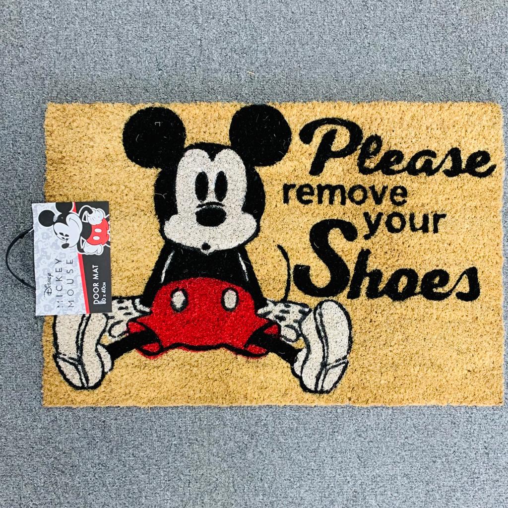 Mickey Mouse - 'Please Remove Your Shoes' Doormat