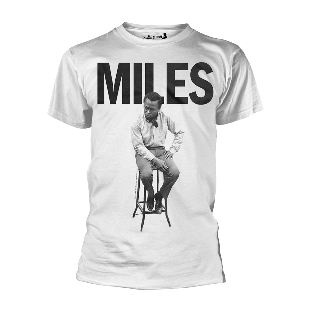 Miles Davis Stool White T-Shirt