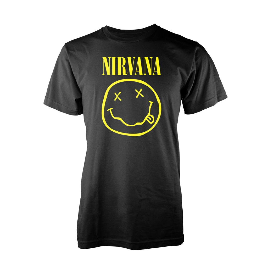 Nirvana Smiley Logo Black Extra T-Shirt