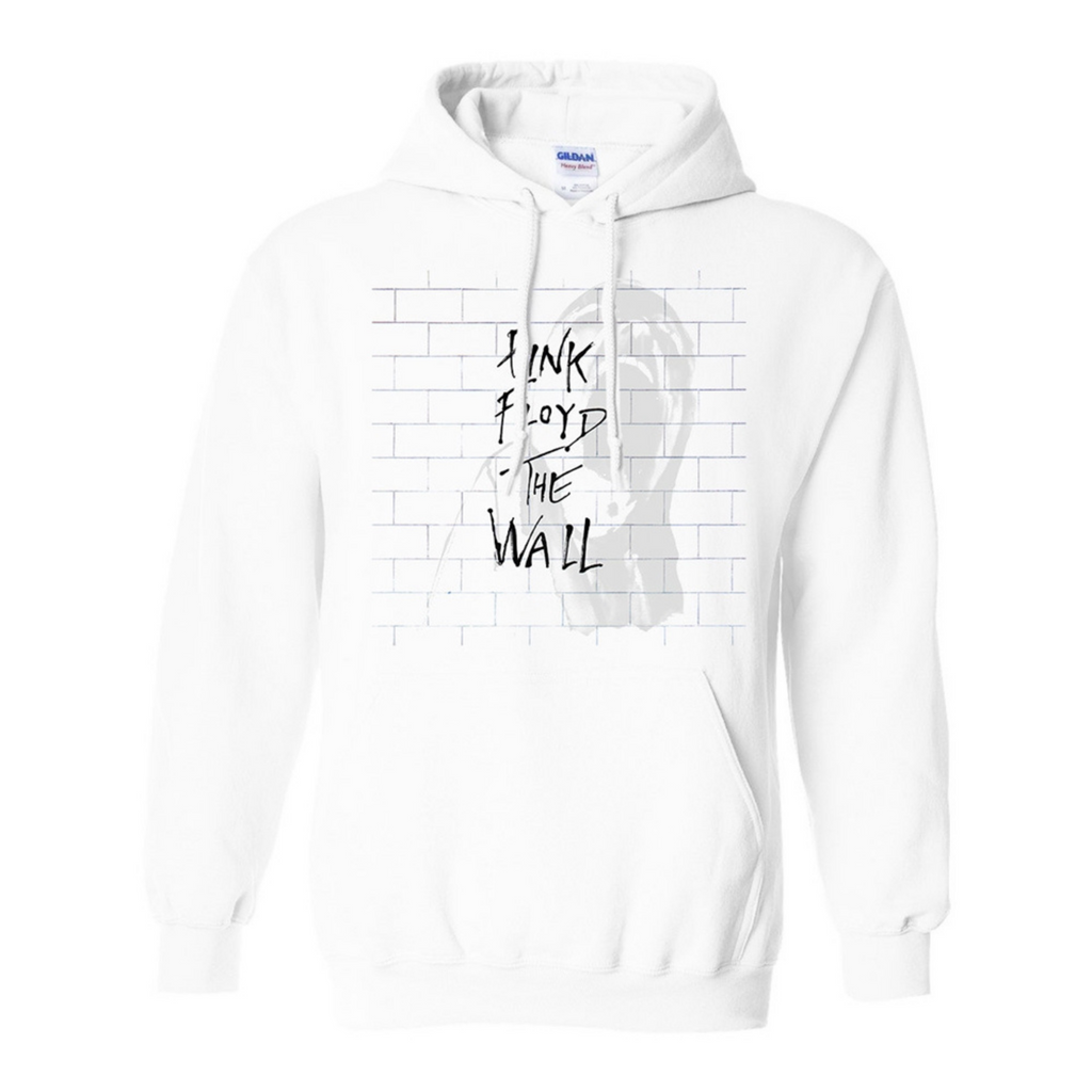Pink Floyd 'The Wall' Album Cover White Hoodie Sweatshirt