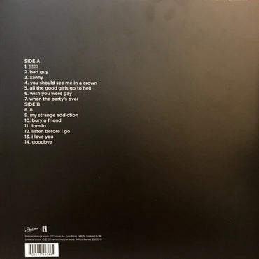 Billie Eilish - When We All Fall Asleep. Where Do We Go? (Pale Yellow Vinyl) - LP