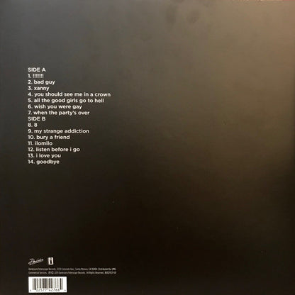 Billie Eilish - When We All Fall Asleep. Where Do We Go? (Pale Yellow Vinyl) - LP