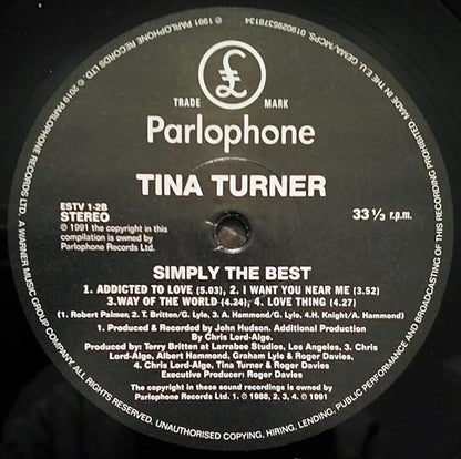 Tina Turner - Simply the Best - 2LP
