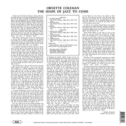 Ornette Coleman - The Shape Of Jazz To Come (Blue Vinyl) - LP